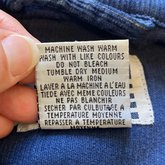 Vintage Corduroy Pelican Cove Navy Mid Length Jacket Sz M Grunge Military 90's - Picture 9 of 15